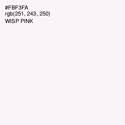 #FBF3FA - Wisp Pink Color Image
